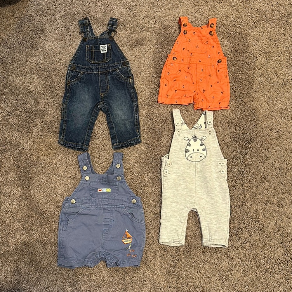 Baby Boy Overalls Bundle Size 3 months
